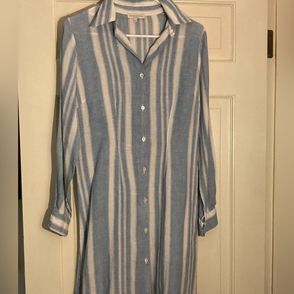Italian linen long shirt.
